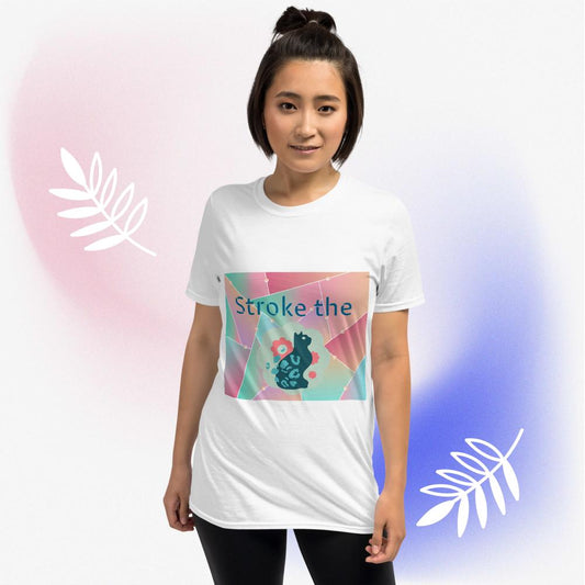 Stroke the Kitty Short-Sleeve Ladies T-Shirt