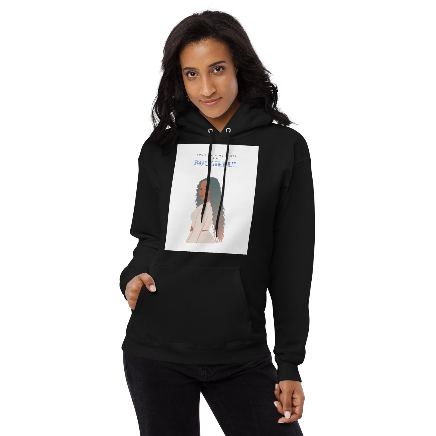 Don't Hate Me! Women's fleece hoodie