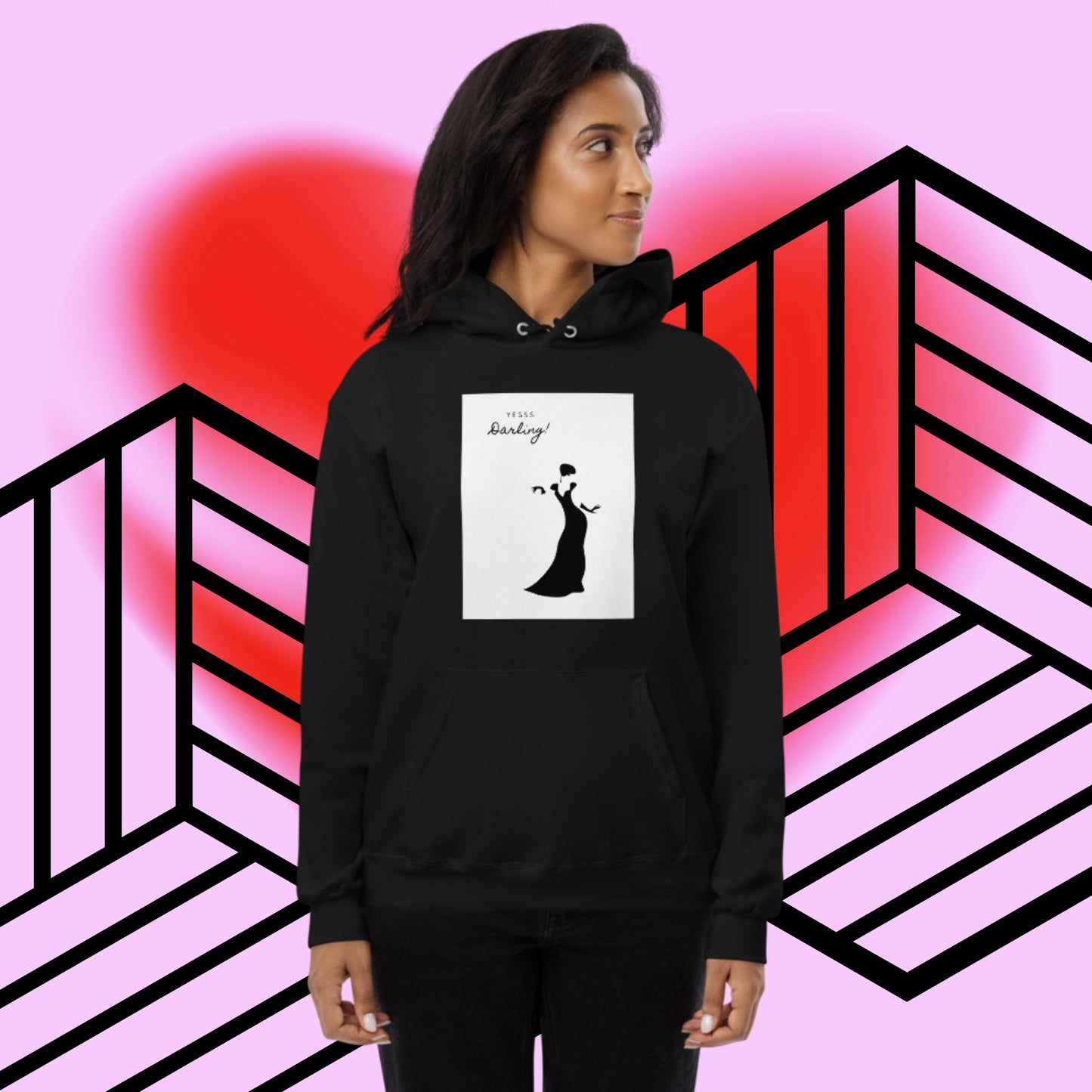 Yes Women's fleece hoodie