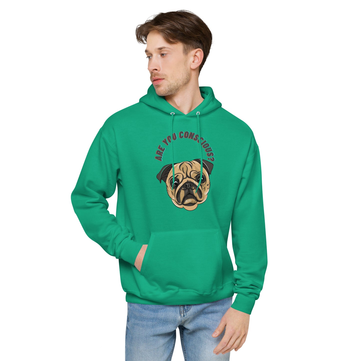 Conscious Men's fleece hoodie