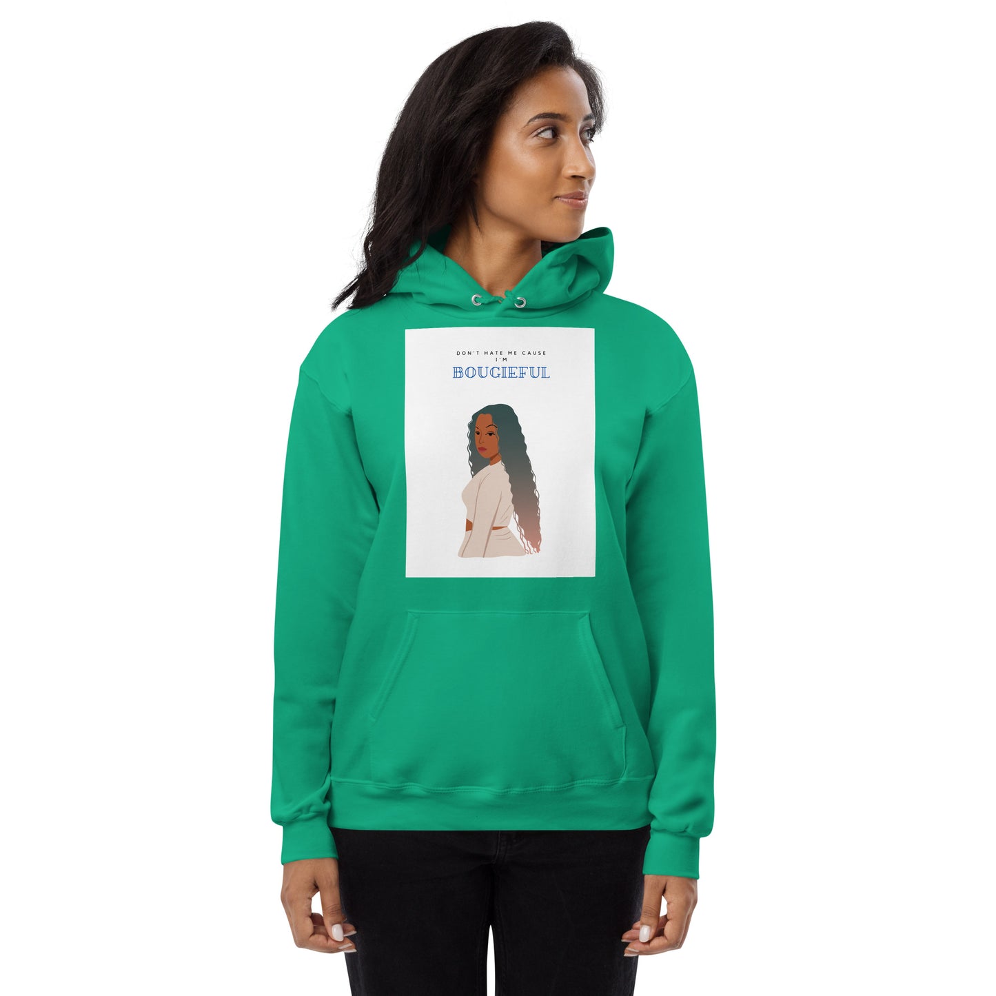 Don't Hate Me! Women's fleece hoodie