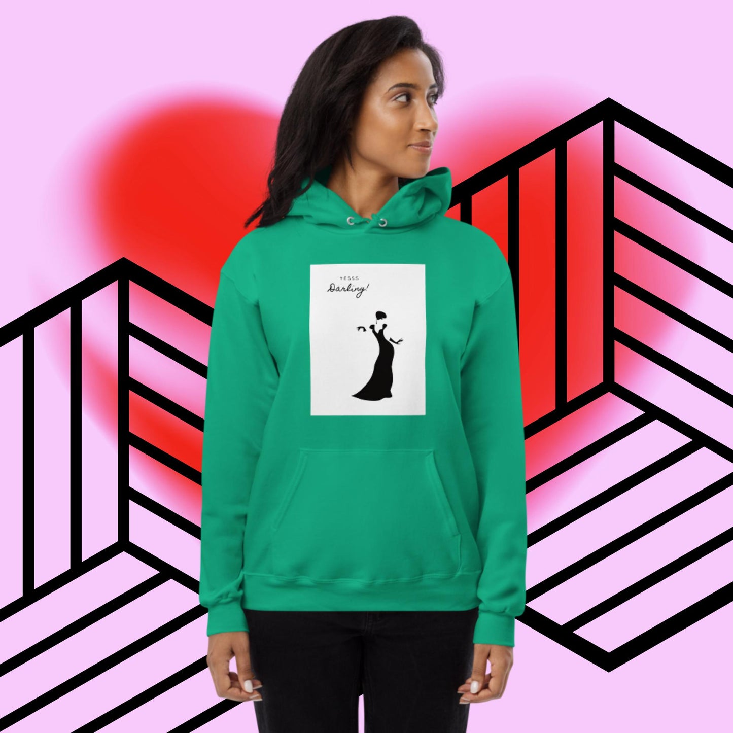 Yes Women's fleece hoodie