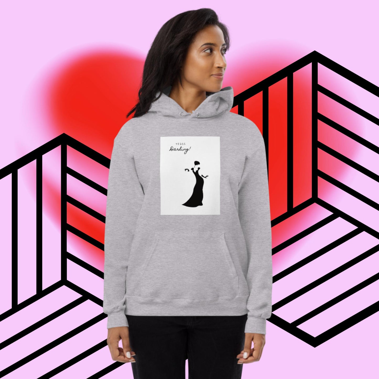 Yes Women's fleece hoodie