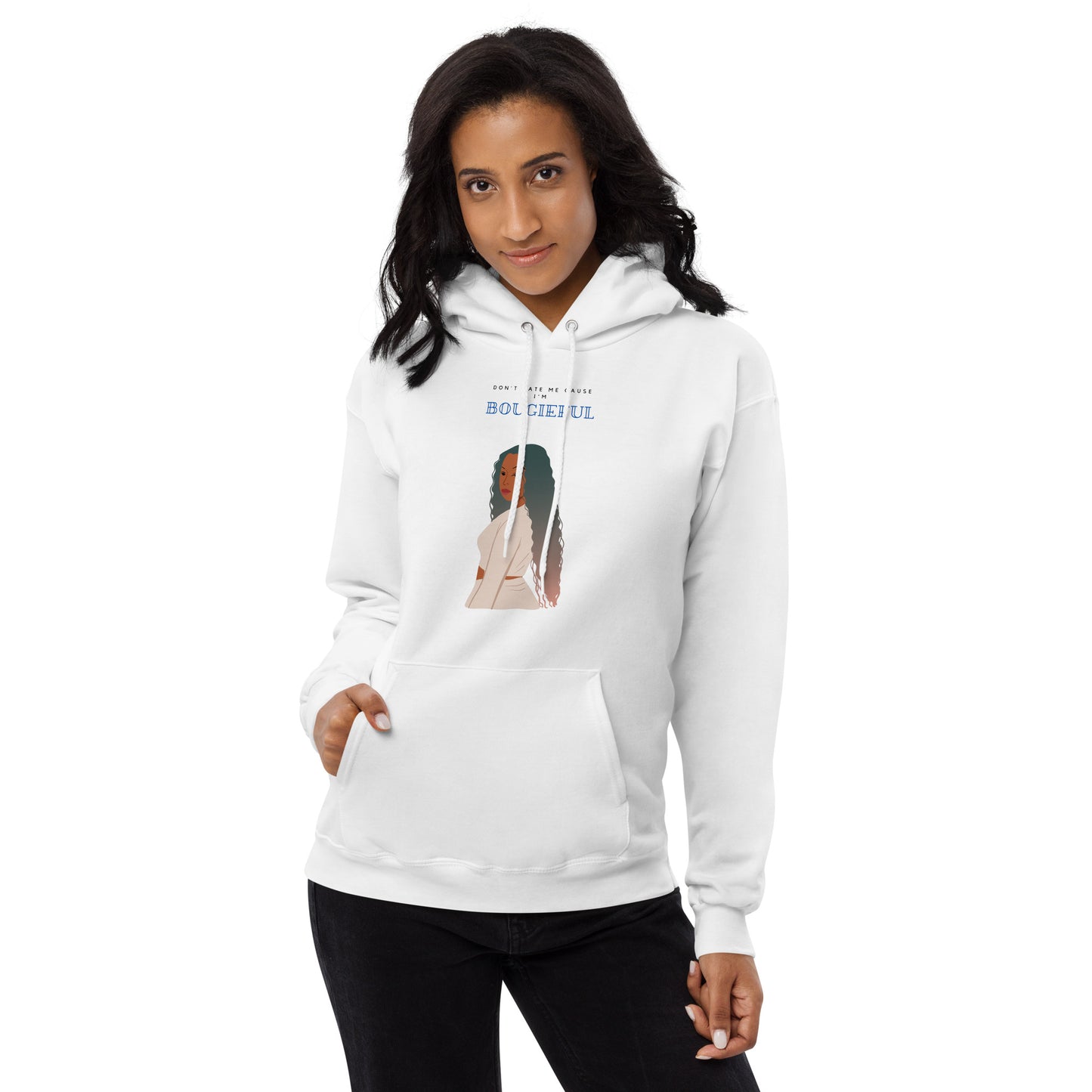 Don't Hate Me! Women's fleece hoodie