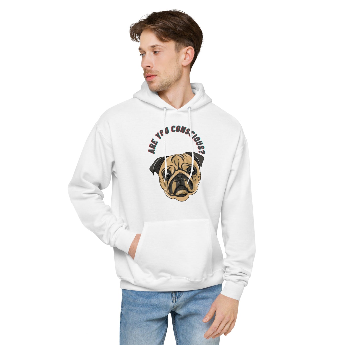 Conscious Men's fleece hoodie